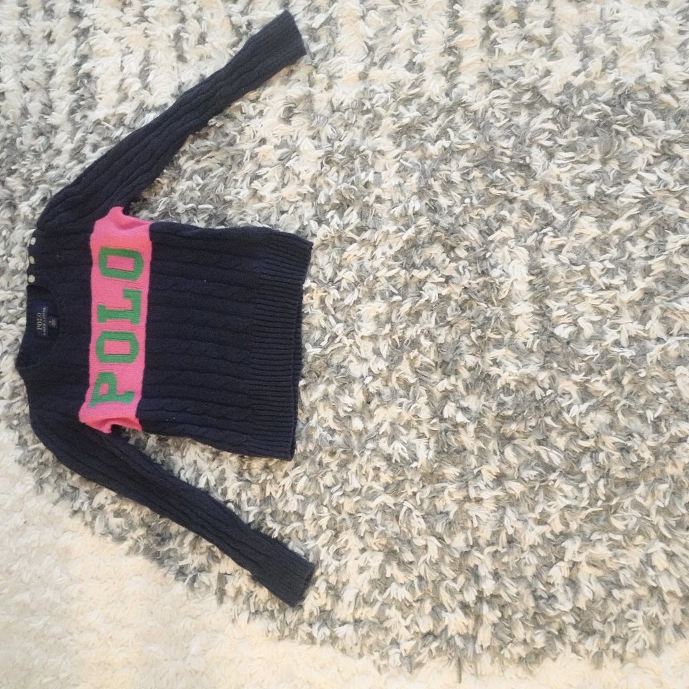 Polo Ralph Lauren, Size 6, Navy blue, pink & Green